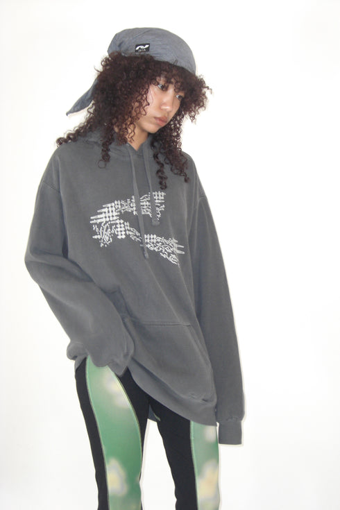 LOGO WASHED HOODIE -CHARCOAL- *Last1